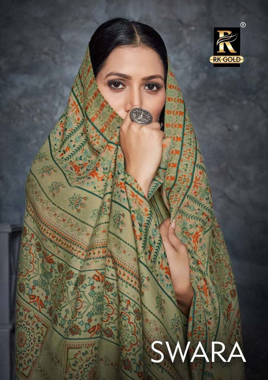 swara by rk gold pashmina winter dress materials