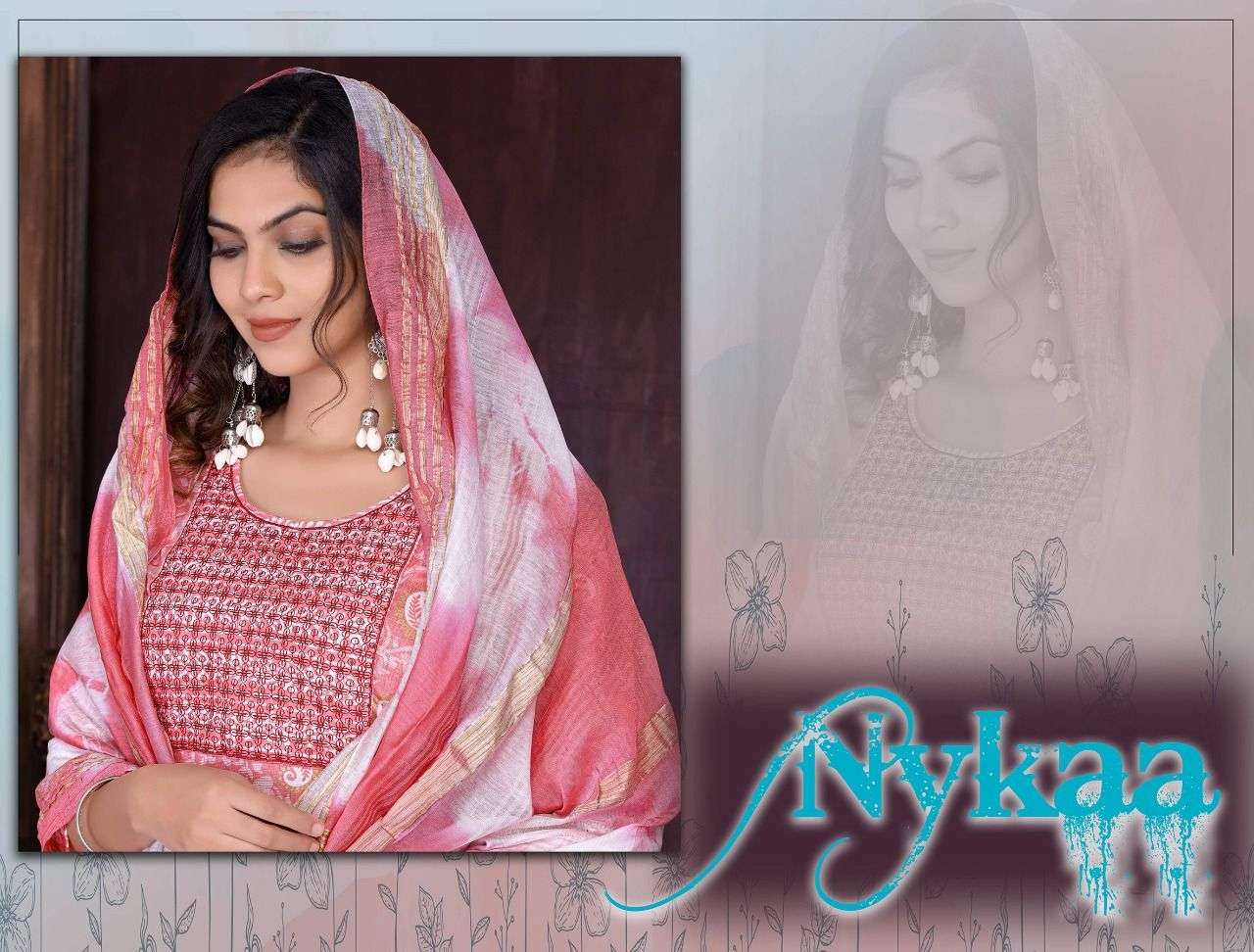 Trendy Nykaa Vol.1 Capsule Foil print READYMADE SUIT CATALOG WHOLESALER BEST RATE