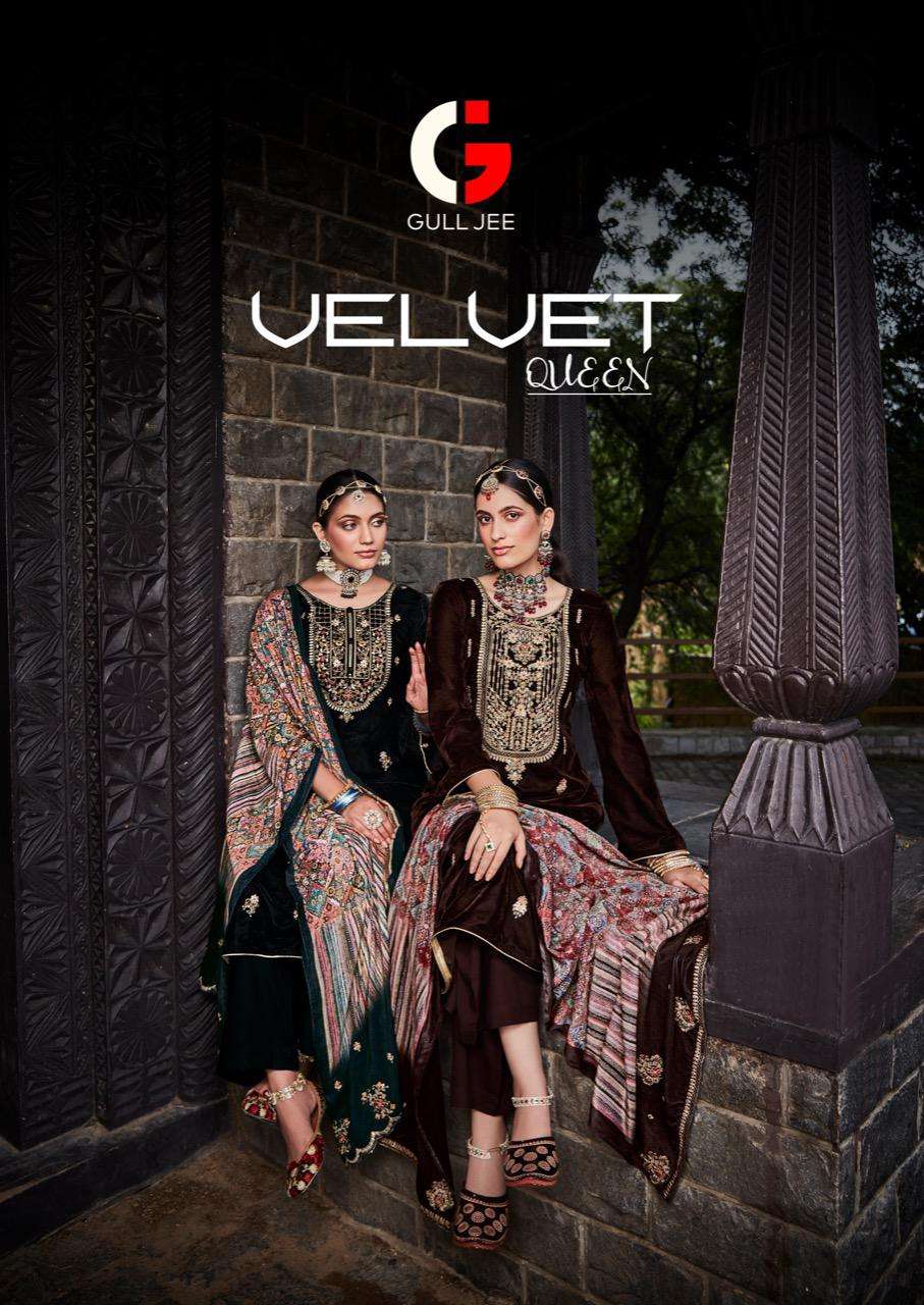 velvet queen by gull jee winter pakistani velvet dresses