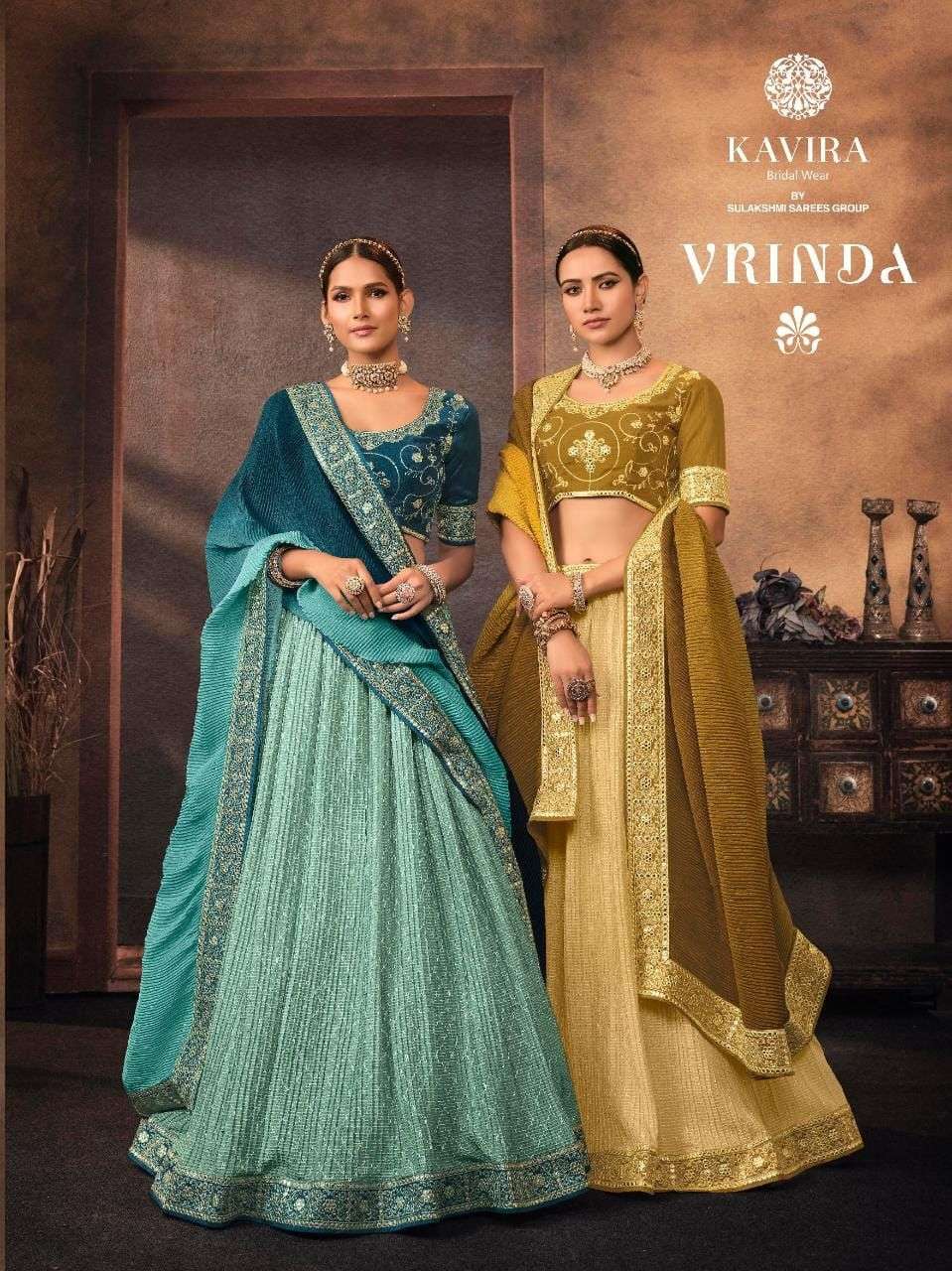 vrinda by kavira elegant look fancy lehenga collection
