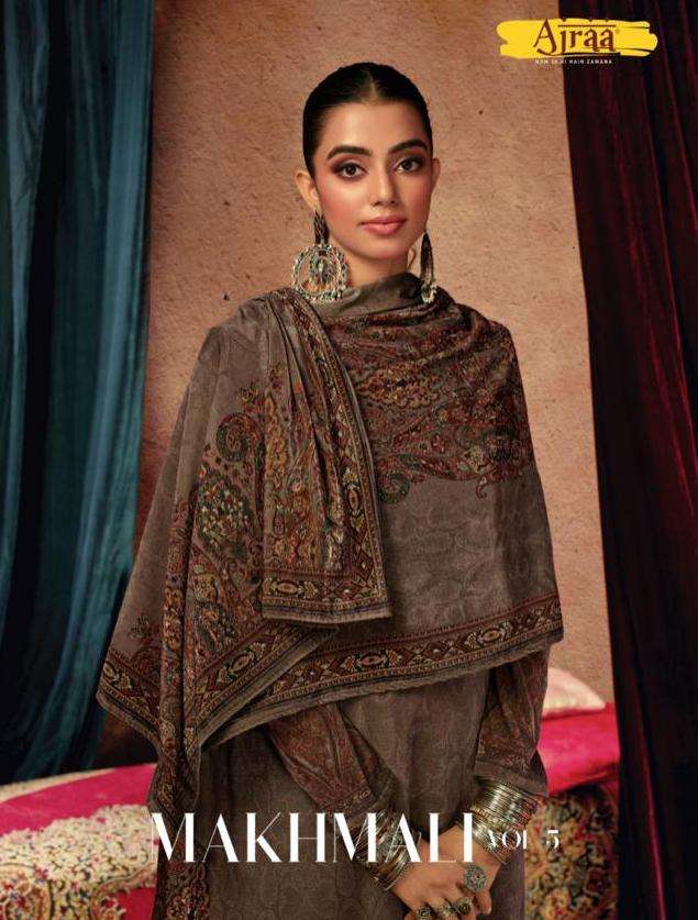 ajraa makhmali vol 5 9000 velvet digital print winter salwar kameez 