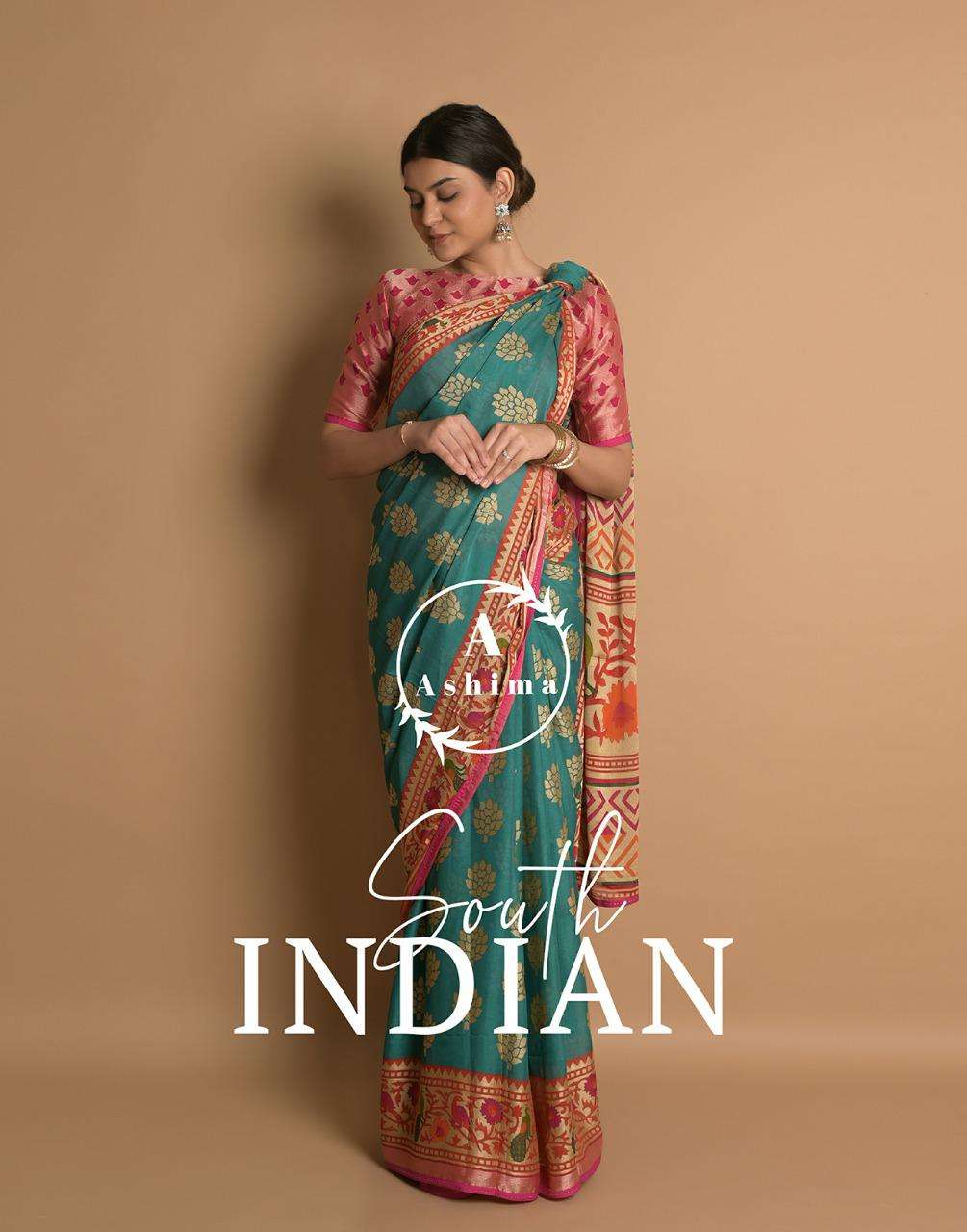 ashima south indian brasso designer fancy saree