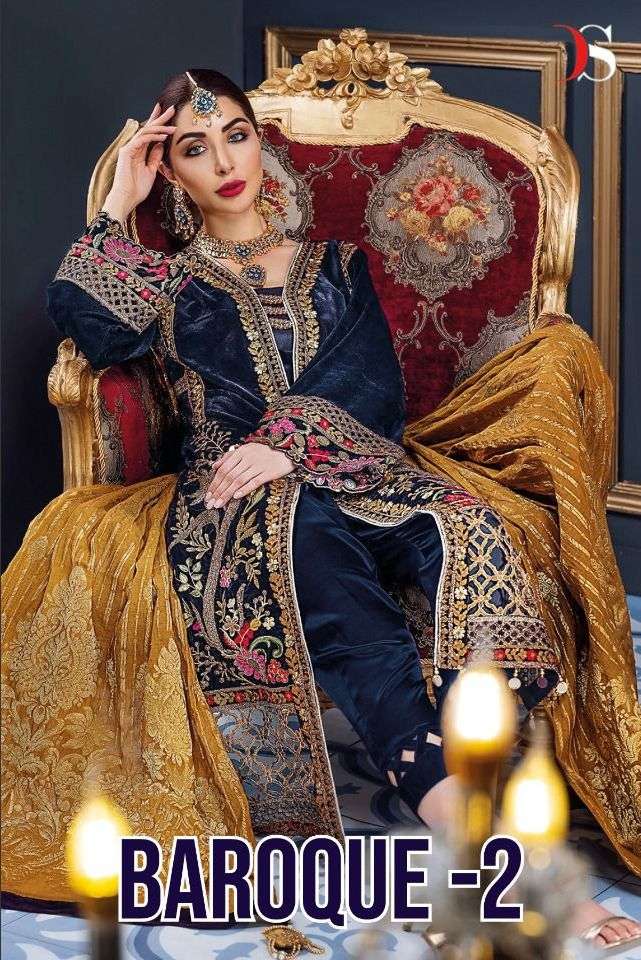 baroque velvet vol 2 by deepsy winter pakistani heavy work salwar kameez