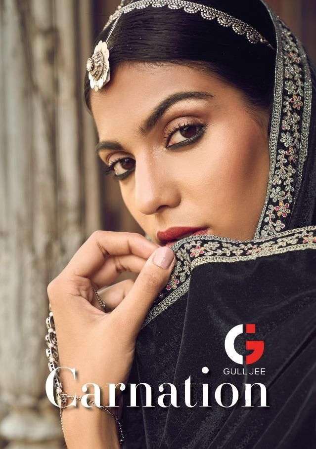 carnation by gull jee velvet embroidery pakistani winter dress materials
