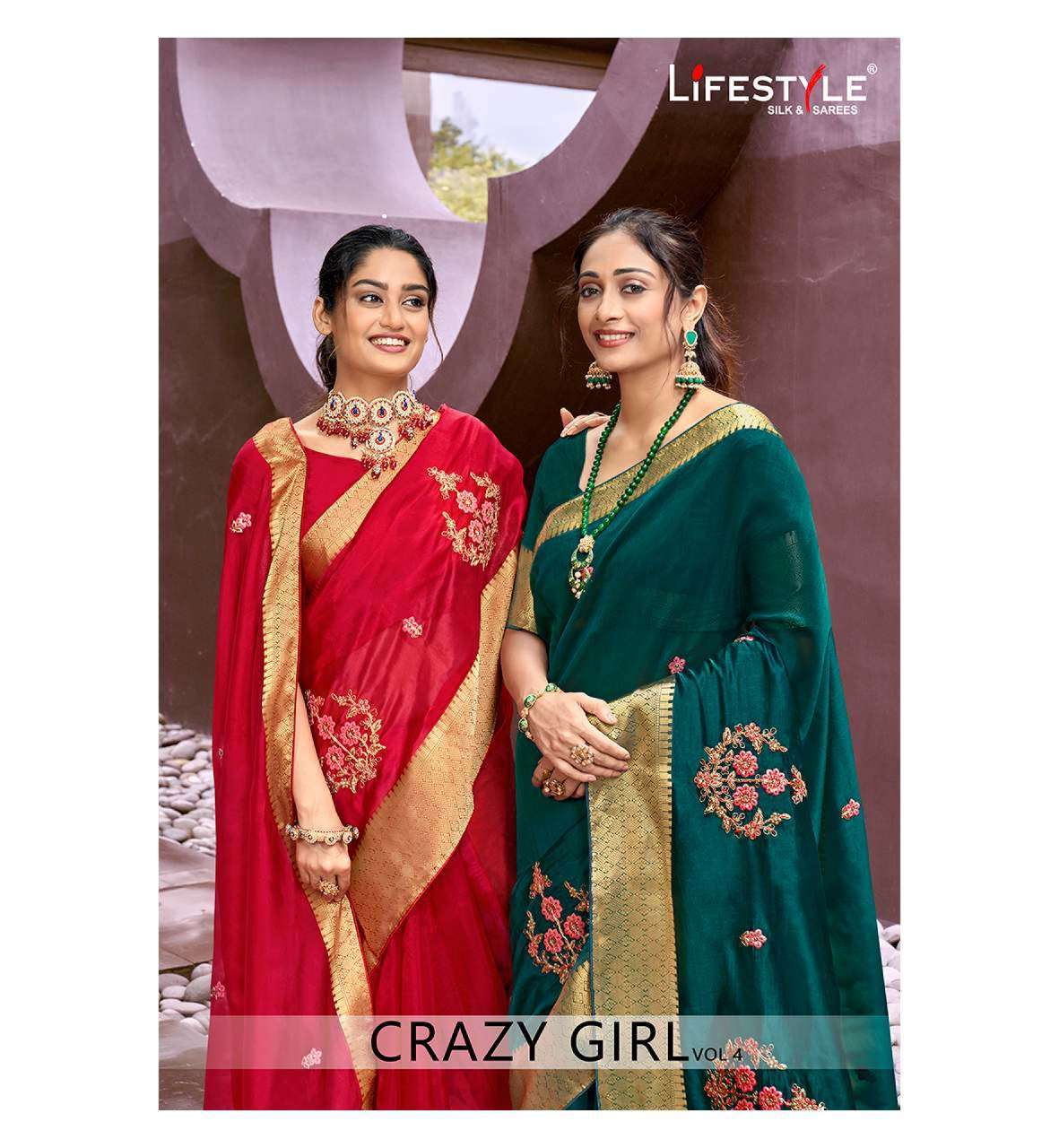 crazy girl vol 4 by lifestyle linen traditional fancy sarees