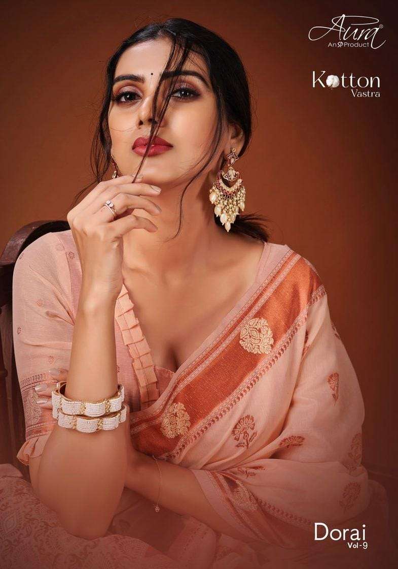 dorai vol 9 by aura kotton vastra fancy casual sarees