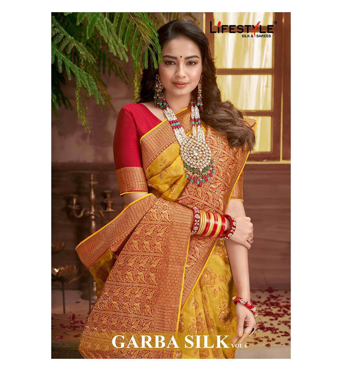garba silk vol 6 by lifestyle organza traditional wear sarees