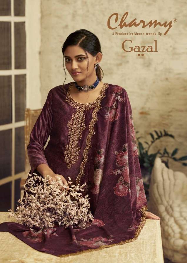 gazal by meera trendz charmy velvet winter exclusive salwar kameez