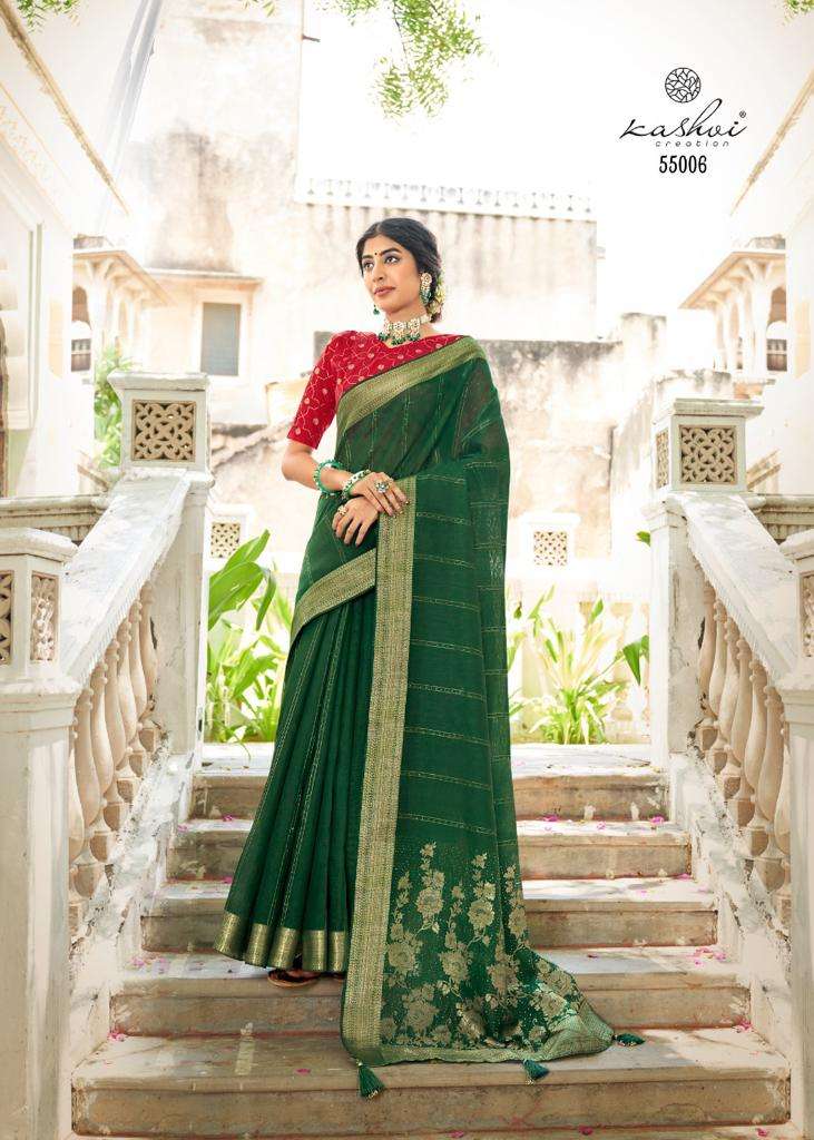 karwaan by kashvi linen silk designer fancy sarees