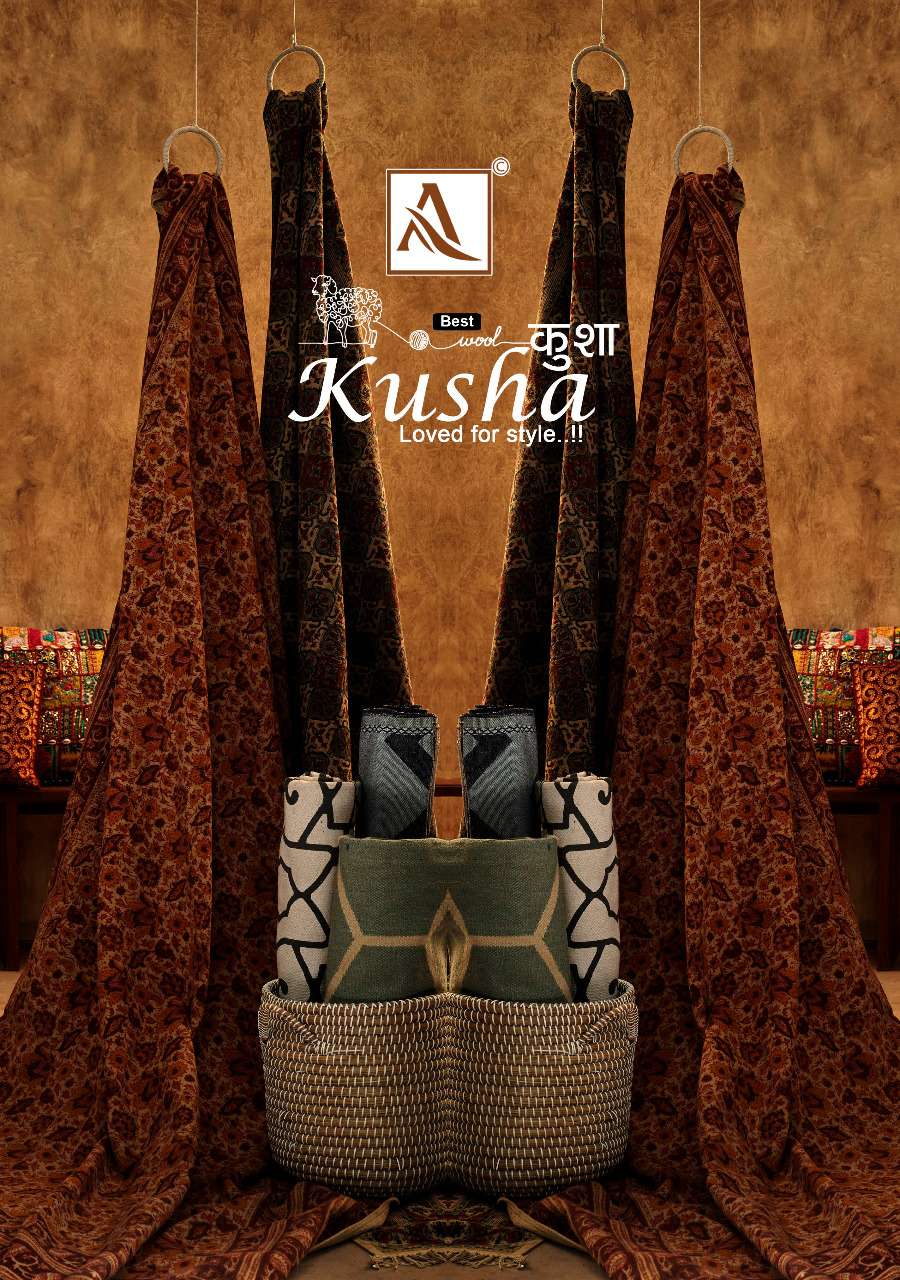 kusha by alok pashmina winter dress materials