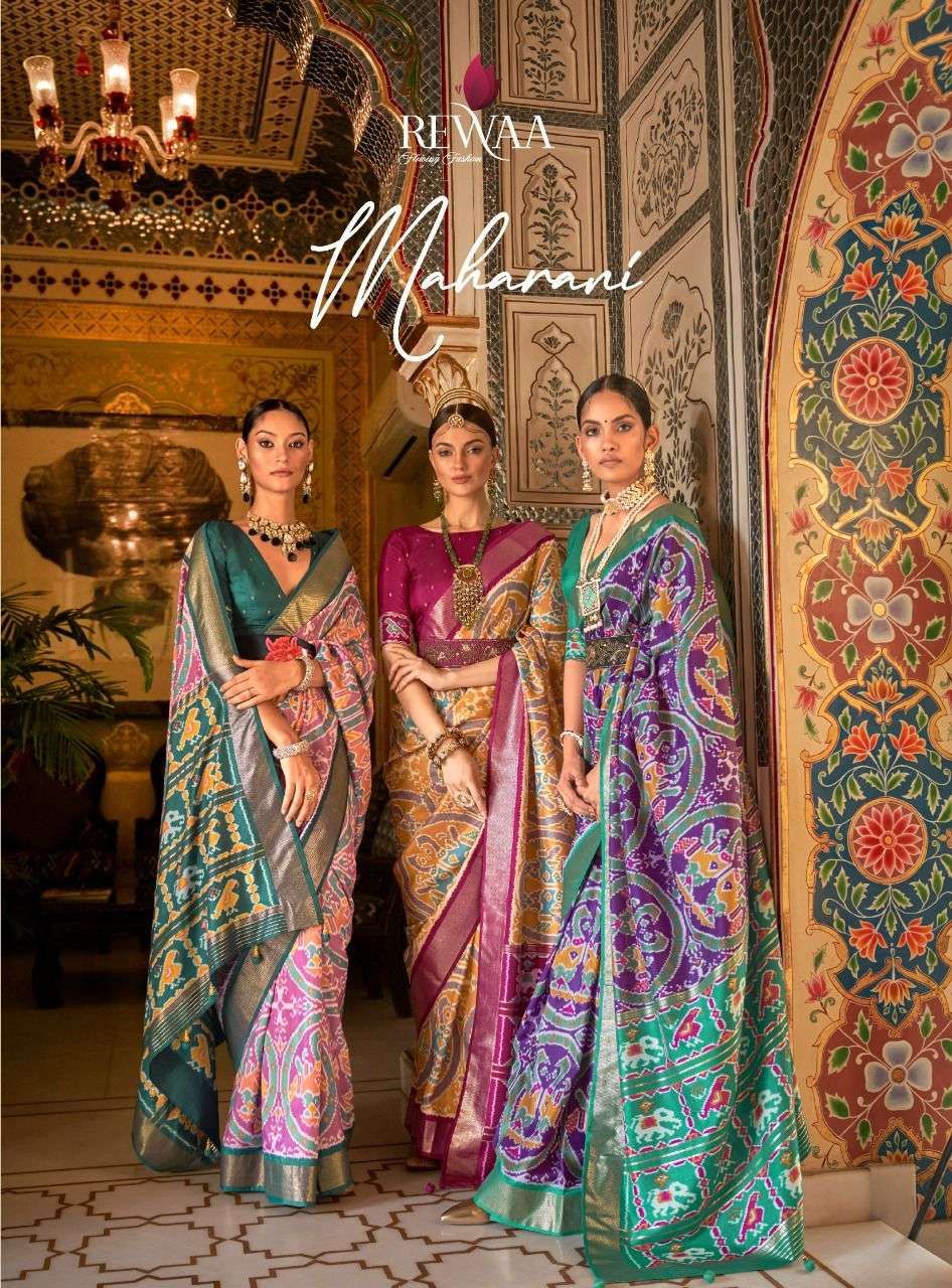 maharani by rewaa patola designer festival wear sarees