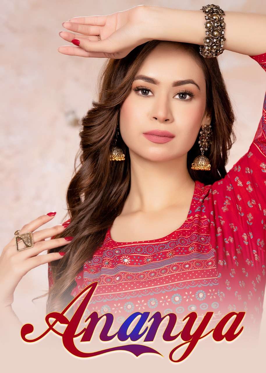 mayra ananya rayon flair style kurtis exports 