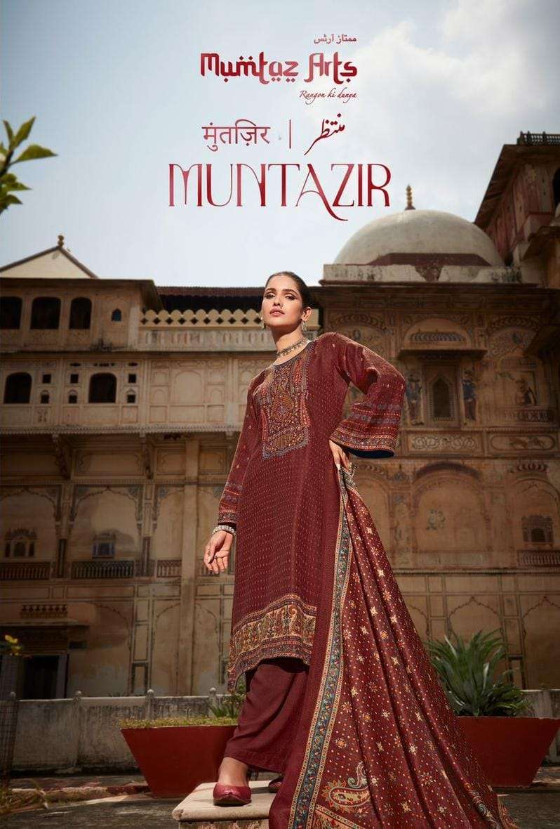 mumtaz arts muntazir vol 1 pashmina suits wholesaler in surat and exports 