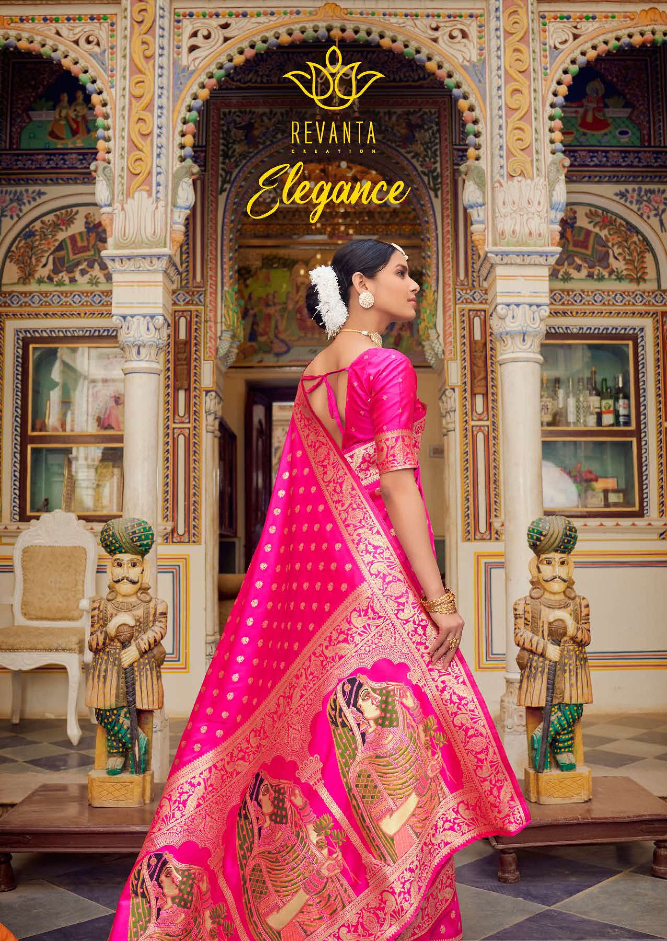 revanta elegance pure silk elegant look saris wholesale only 