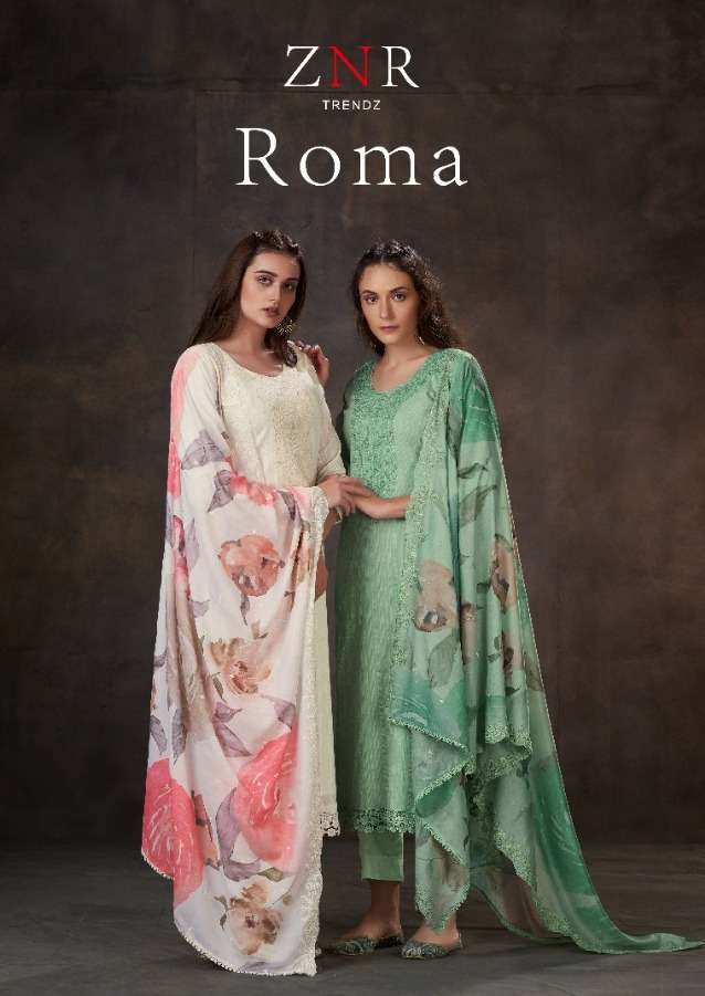 roma by znr trendz pure cotton beautiful work salwar kameez