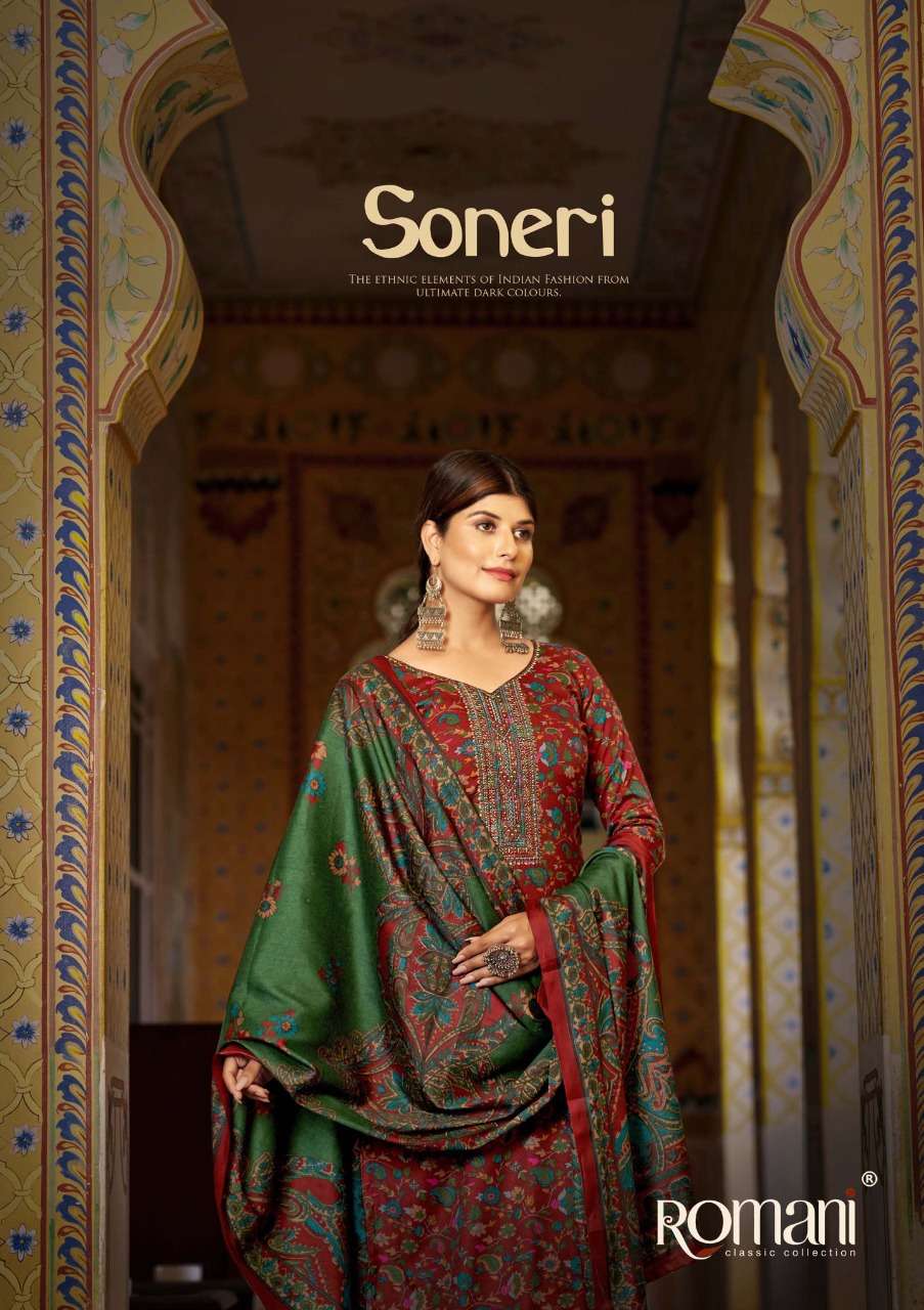 soneri by romani pashmina daily wear fancy dress materials