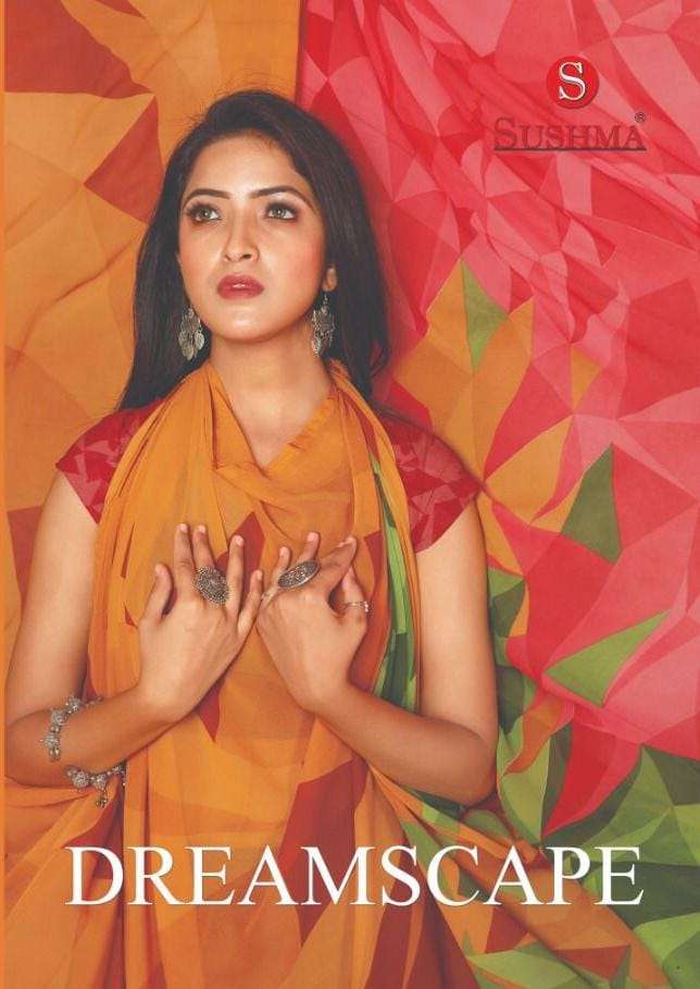 sushma present dreamscape weightless printed beautiful saree