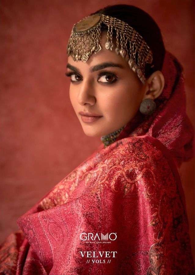 velvet vol 5 by gramo readymade winter fancy suit collection