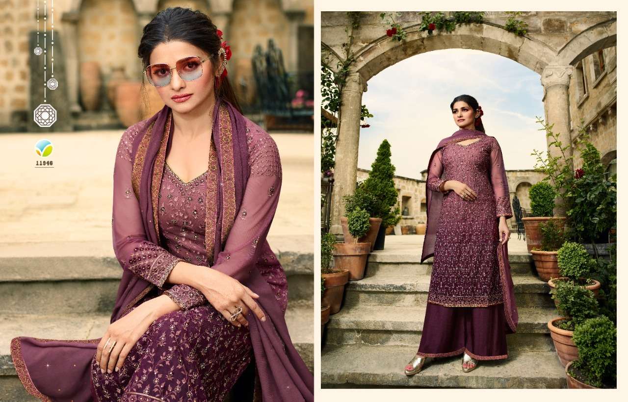 vinay fashion dulhan heavy net with embroidery dresses wholesale 