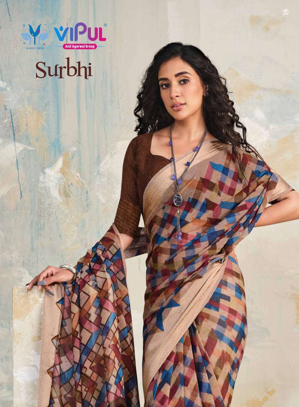 vipul surbhi printed weightless fancy saree wholesaler