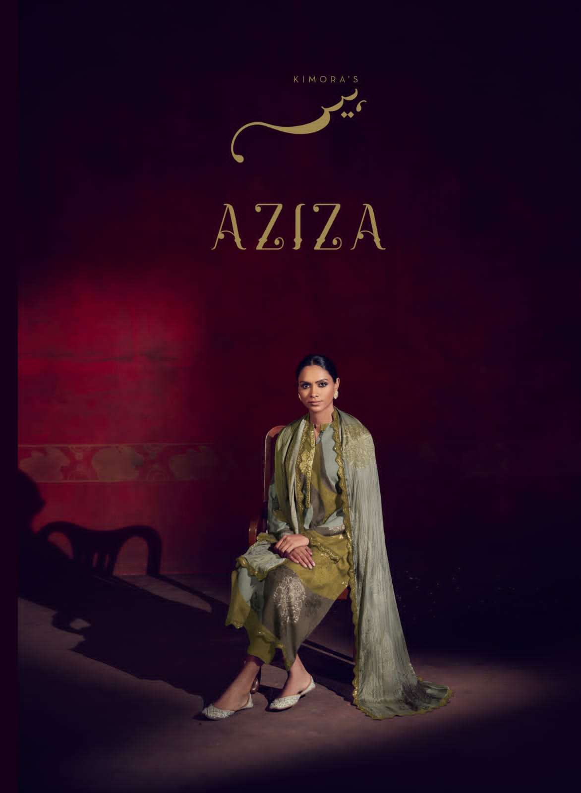 aziza by kimora heer 134 pashmina winter exclusive dress materials