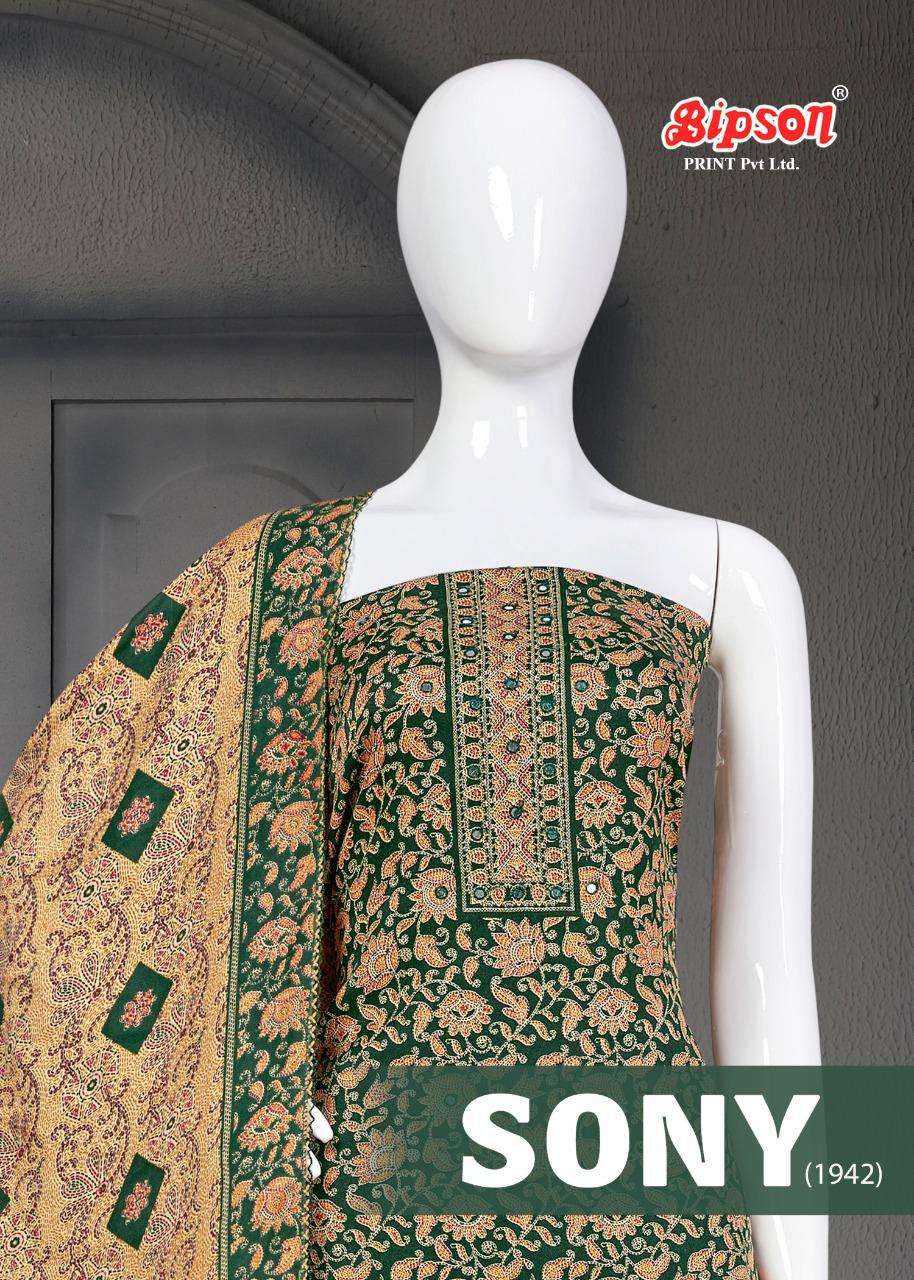 bipson sony 1942-1943 winter pashmina dress materials