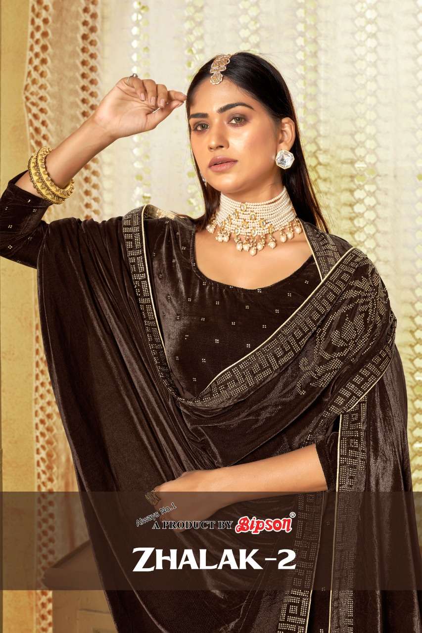 bipson zhalak 8001-8004 series viscose velvet winter fancy dresses