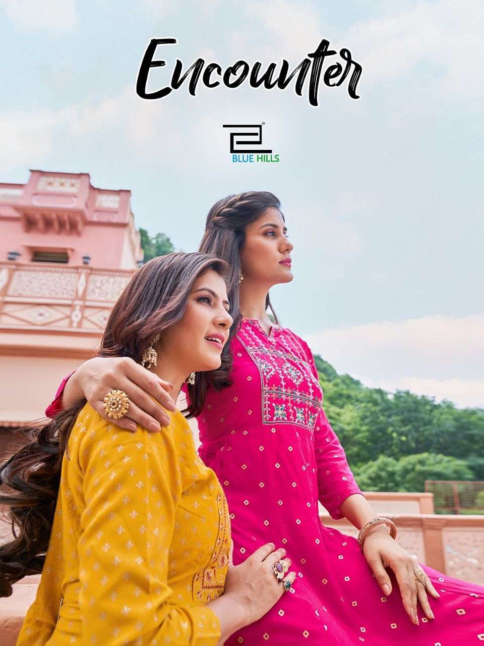 blue hills encounter rayon foil printed embroidery big sizes anarkali gowns