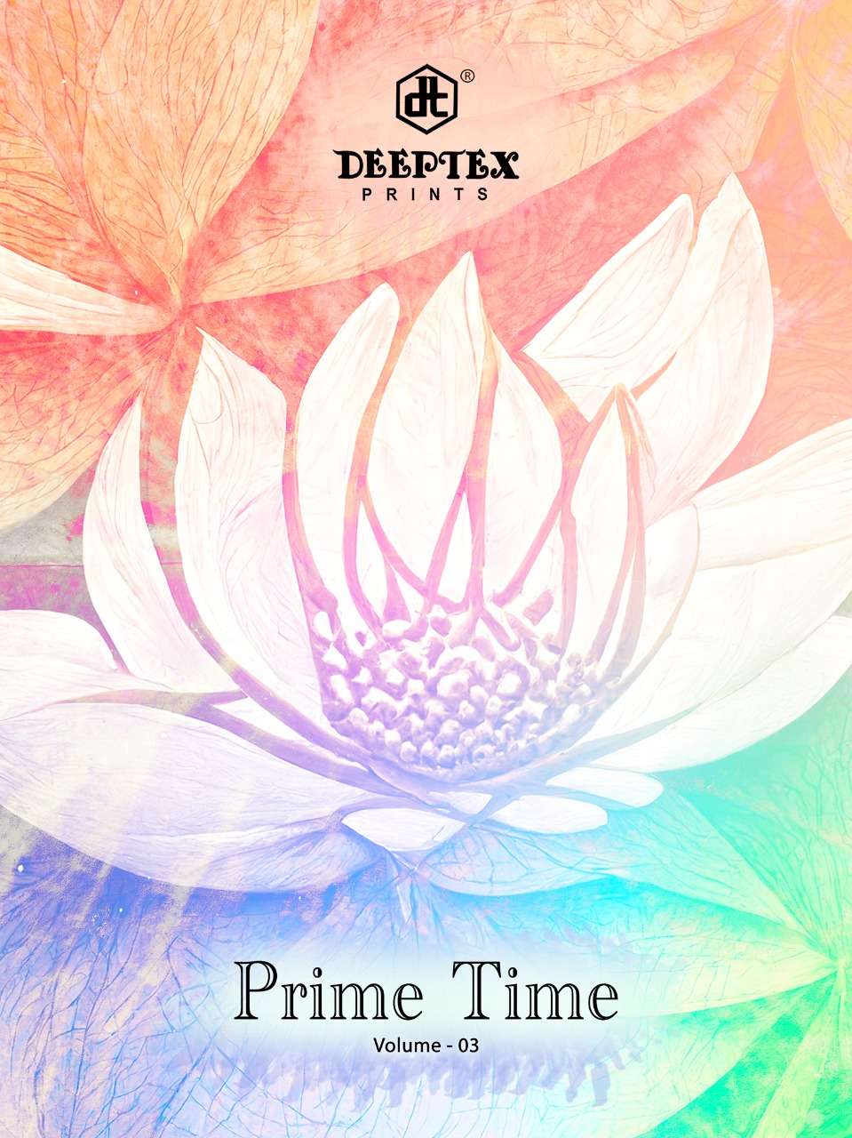 deeptex prime time vol 3 cotton print saree design with price 