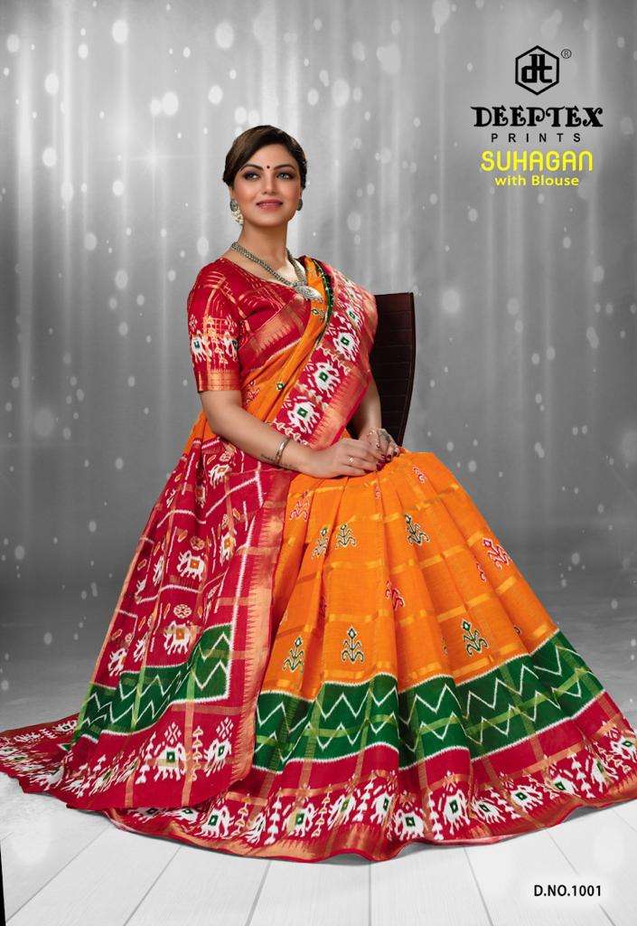 deeptex prints suhagan patola saree design for women 