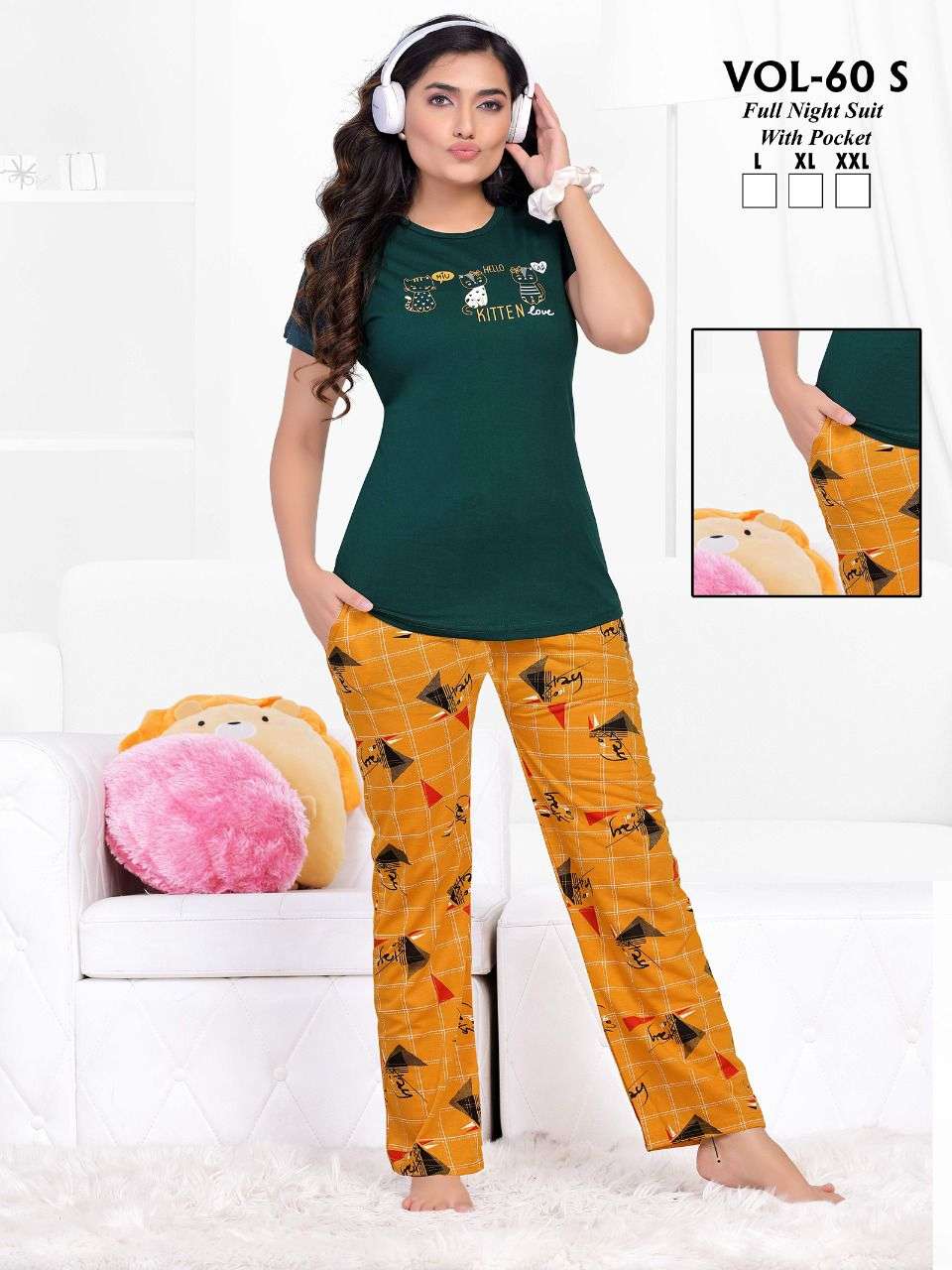 FASHION TALK VOL.60 S Hosiery Cotton NIGHT SUIT CATALOG WHOLESALER BEST RATE