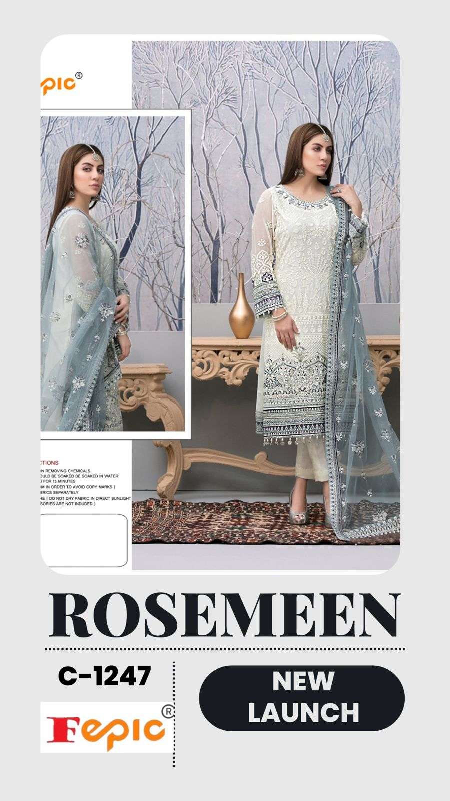 fepic rosemeen c 1247 design pakistani suits designs