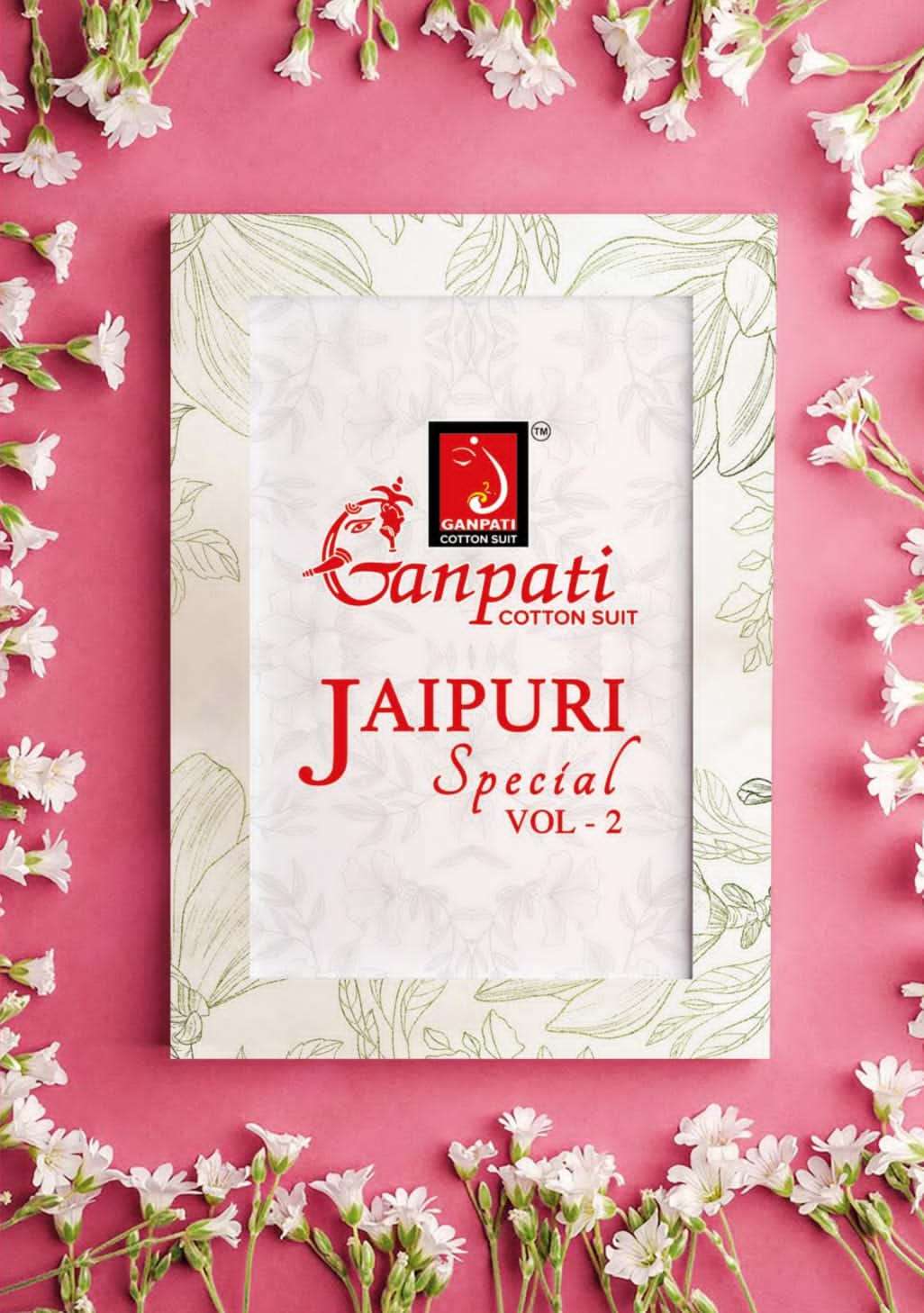 ganpati cotton jaipuri special vol 2 readymade churidar cotton suits 