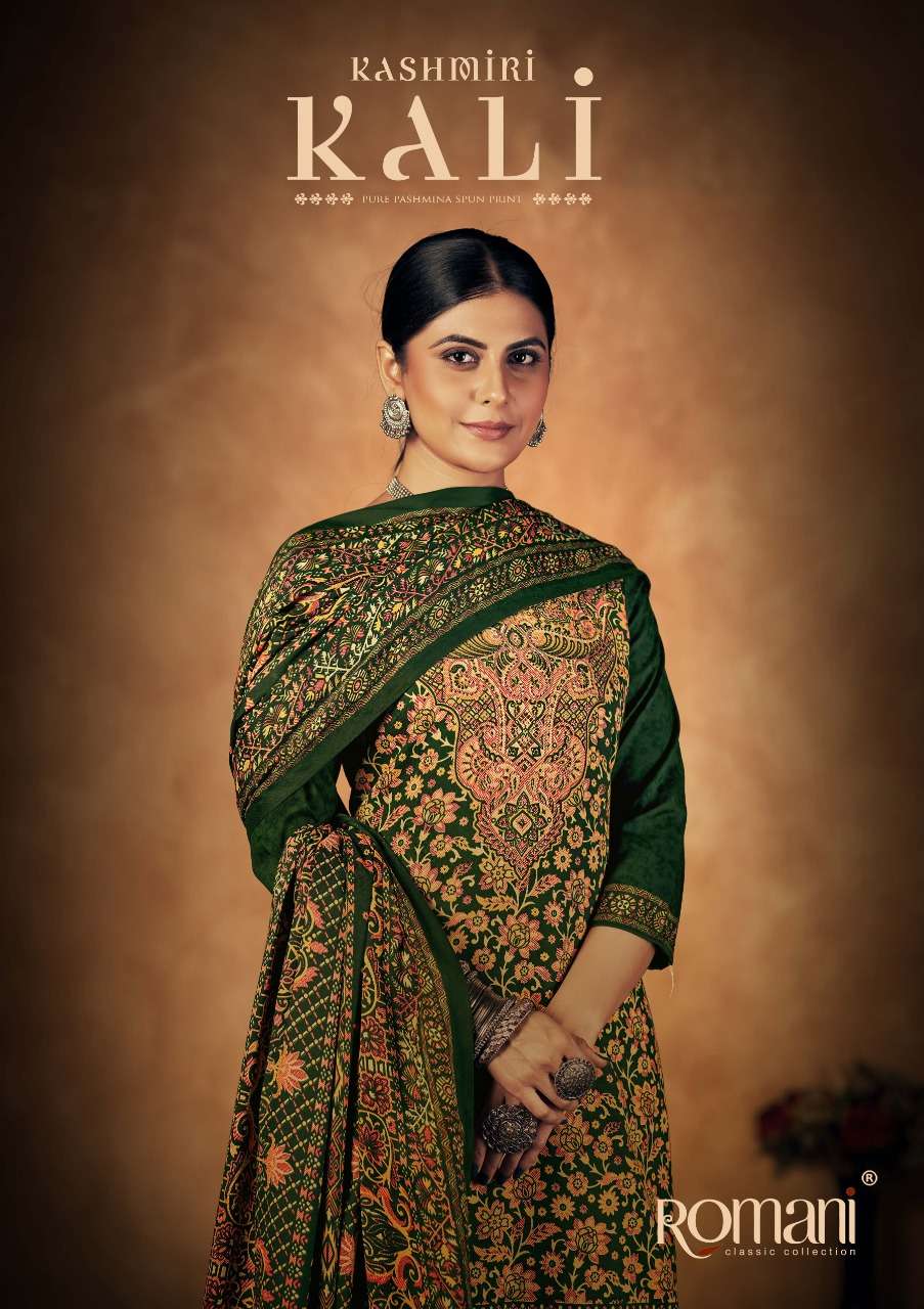 kashmiri kali by romani pashmina winter dress materials