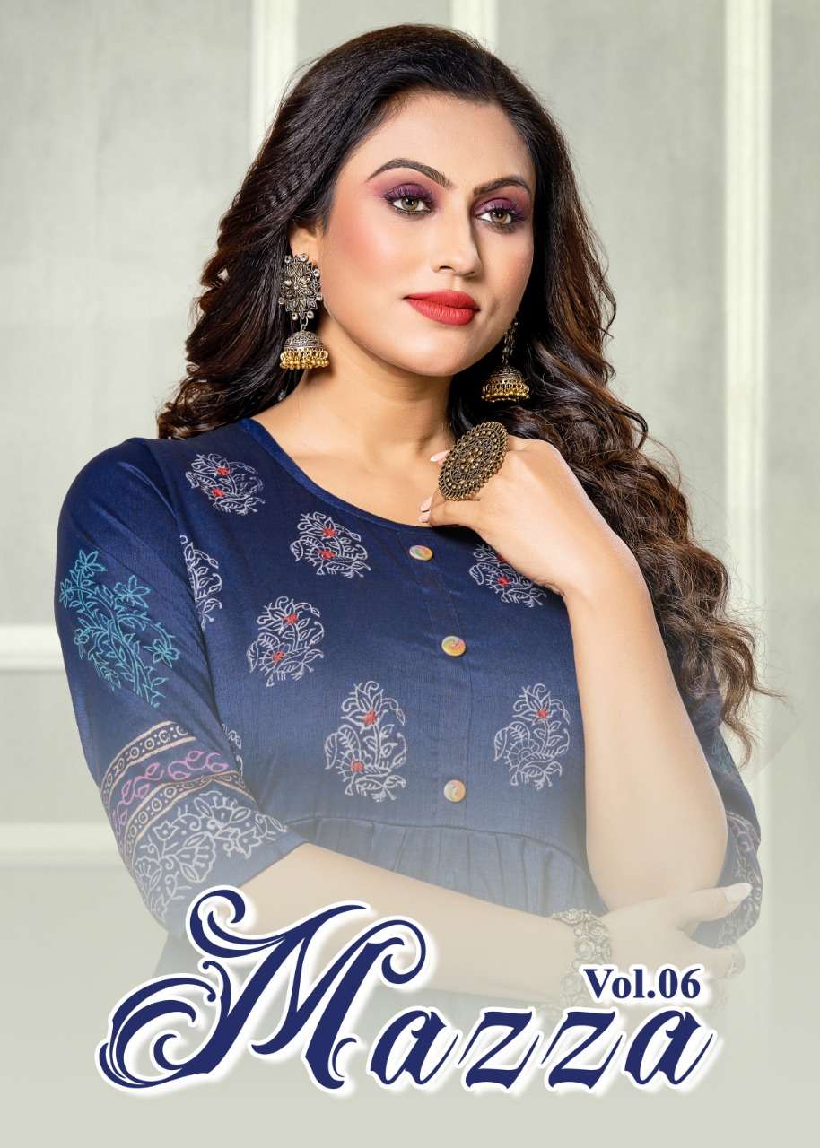 mayra maaza vol 6 rayon anarkali kurtis wholesale 