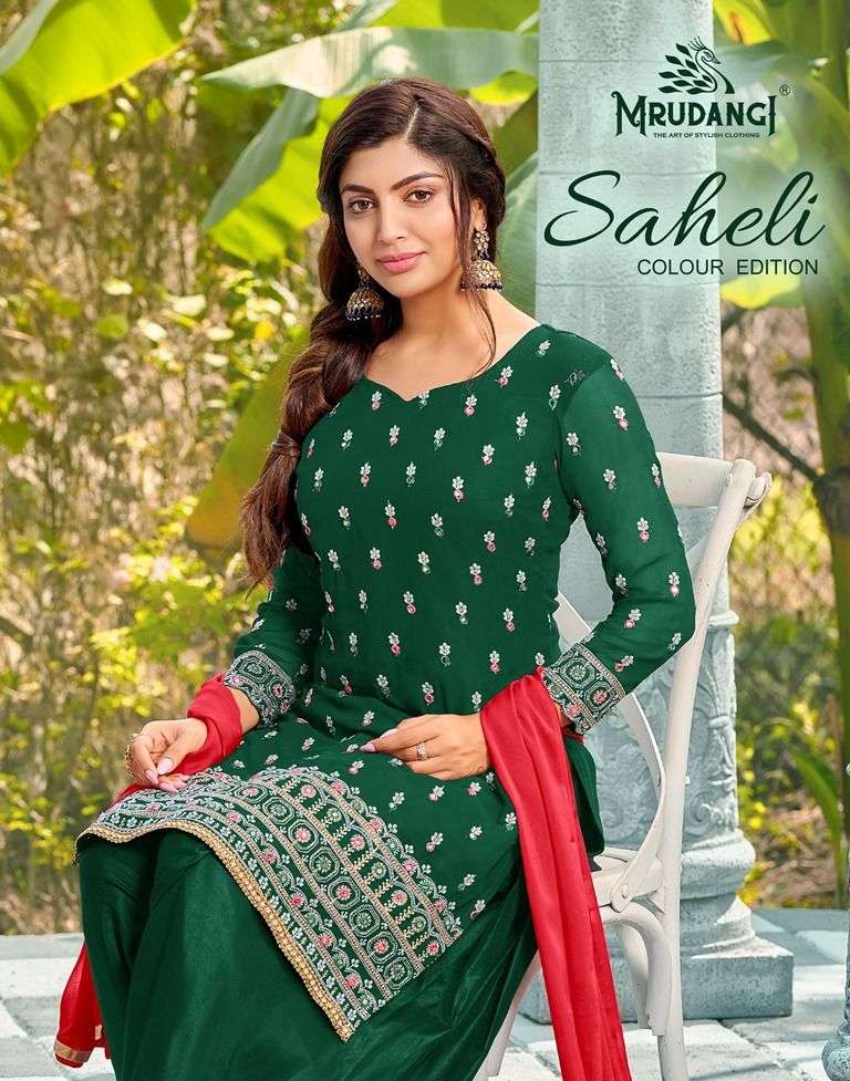 mrudangi saheli 2025 design colors punjabi salwar kameez design with price 