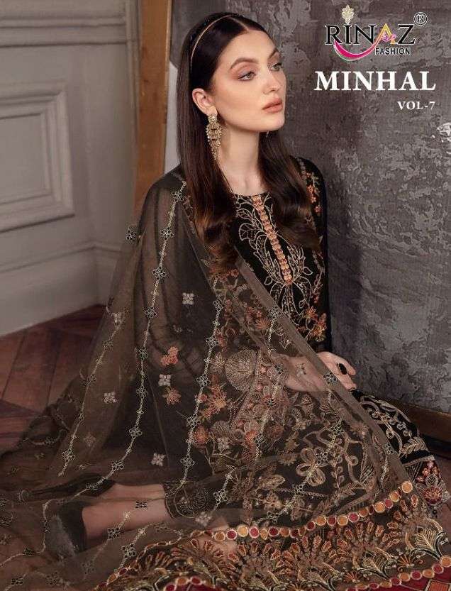 rinaz fashion minhal vol 7 pakistani salwar kameez design with price 