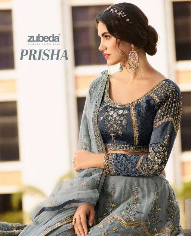 roshni prisha 101-103 by zubeda net with embroidery party wear dresses 