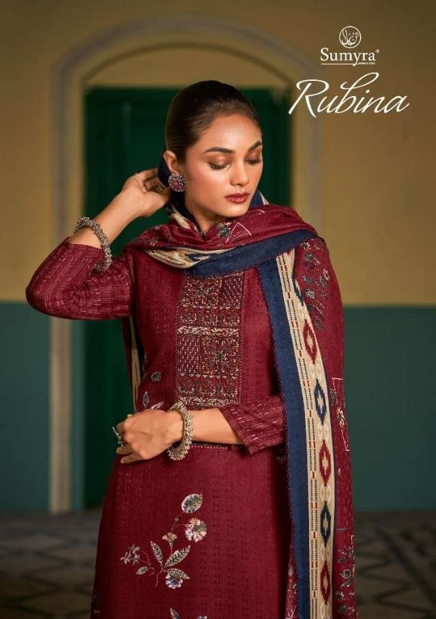 rubina by radhika fashion sumyra pashmina daily wear garam dress materials