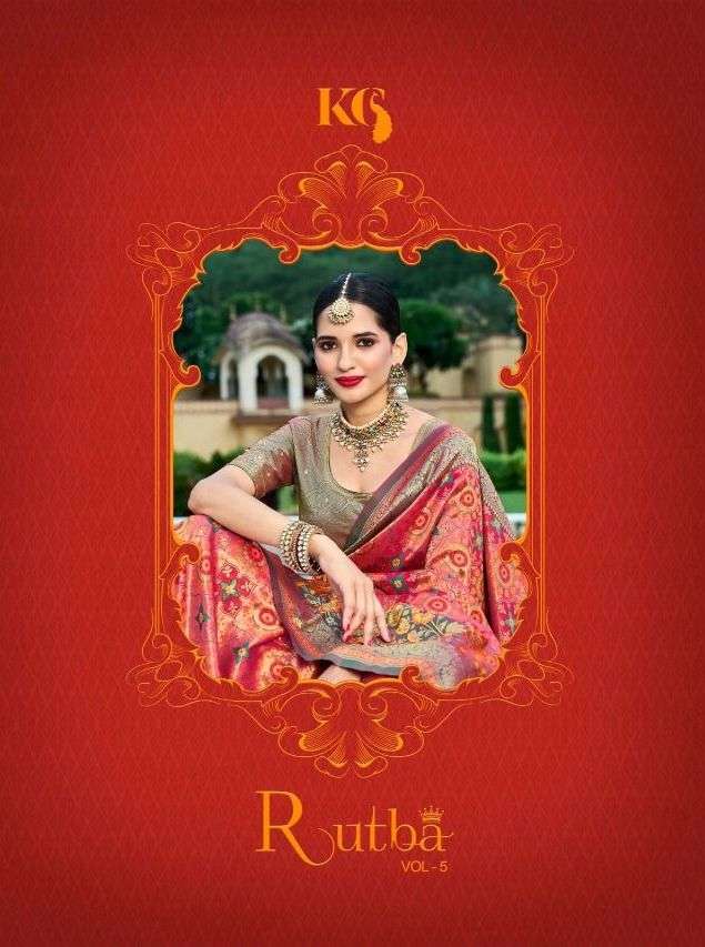 rutba vol 5 by krishna gokul kanjivaram silk festival wear wedding sarees