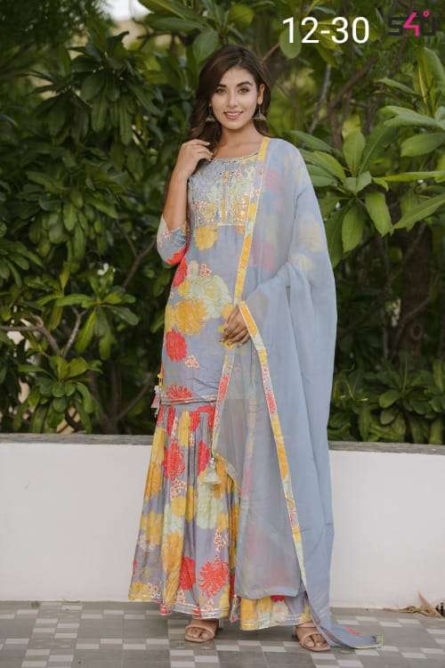 s4u pr 12- 30 classy look readymade 3 piece combo salwar kameez set