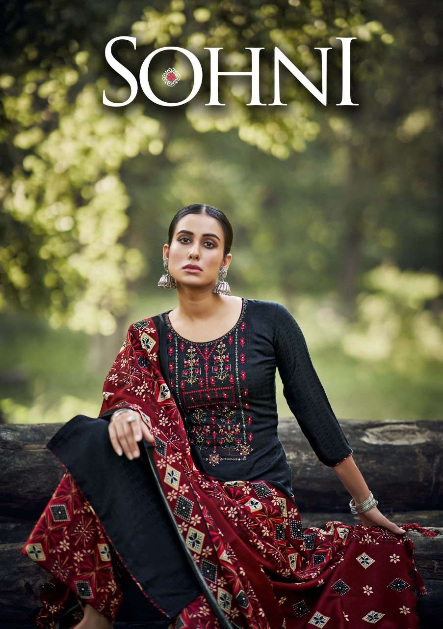 sohni vol 3 by zulfat wool pashmina winter fancy dress materials