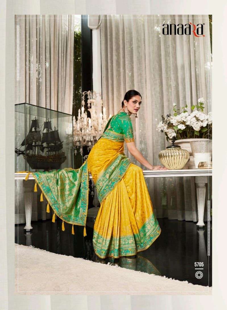 tathastu 5701-5709 series by anaara dola silk rich looking wedding designer sarees