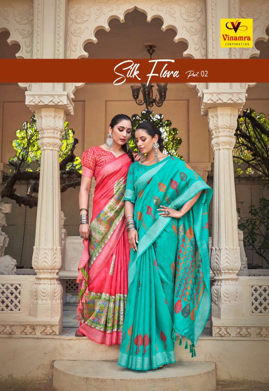 vinamra silk flora vol 2 cotton fancy sarees at best rate online 