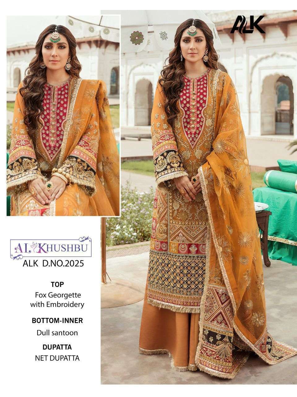 al khushbu alk 2025 single design pakistani dress with real pic and video 