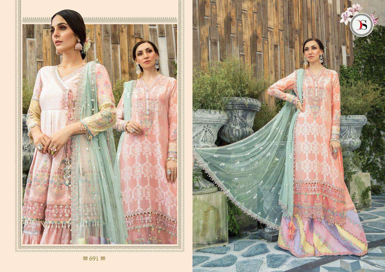 deepsy maria b 691 super hit design cotton pakistani suit single piece 