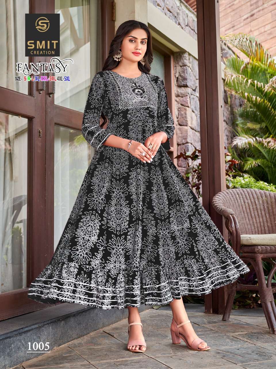 Krishna Creation Large &XXL Ladies Floral Embroidered Kurti at Rs 350/piece  in Ahmedabad