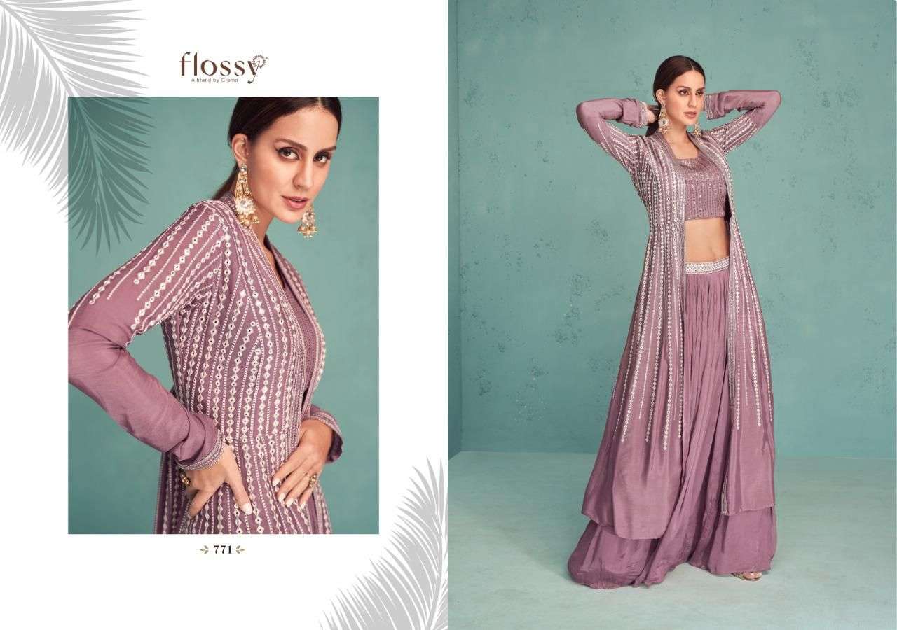 flossy naksh vol 3 party wear readymade long dresses outfit