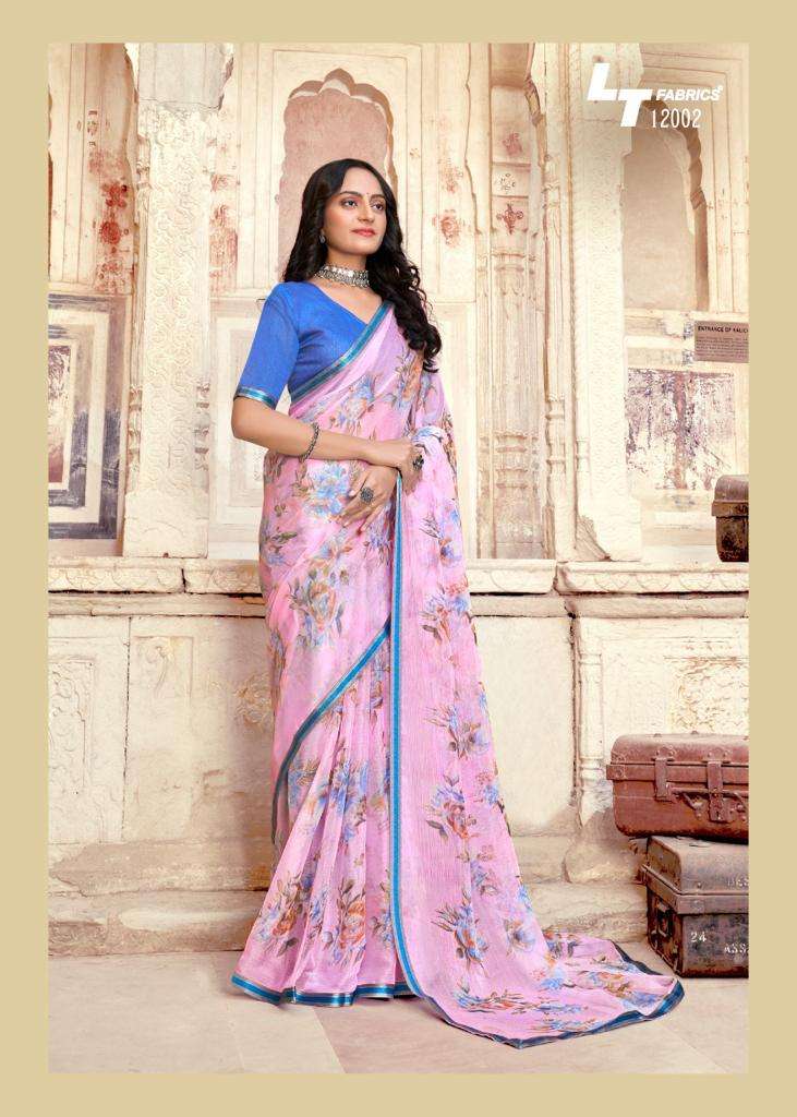 innayat by lt fashion 60 gram chiffon printed daily wear saree