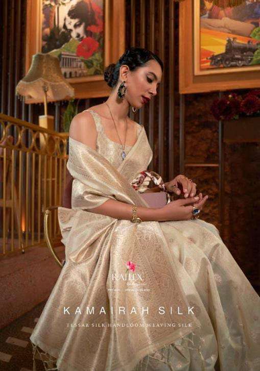 kamairah silk by rajtex 280001-280006 series silk handloom weaving sarees